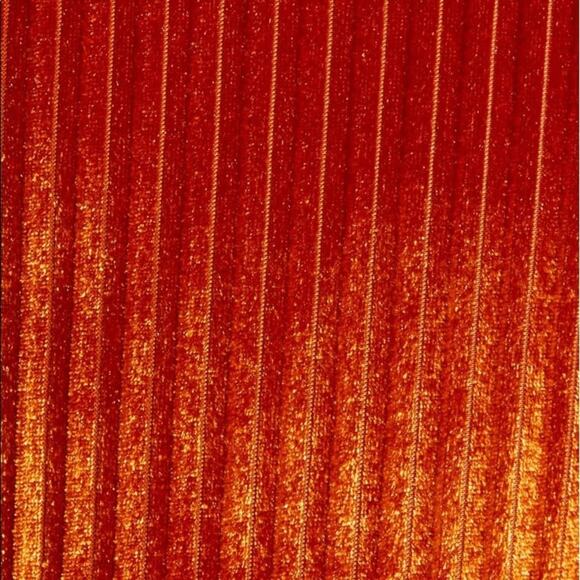 NWT All‎ In Favor Orange Ribbed Velvet Bow Back Top - Picture 6 of 10